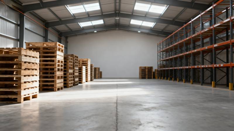 宽敞明亮的仓库图片