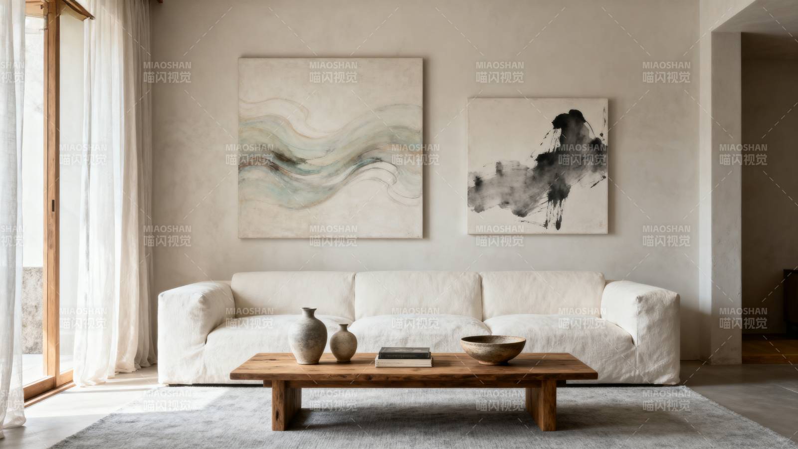 简约客厅艺术风图片