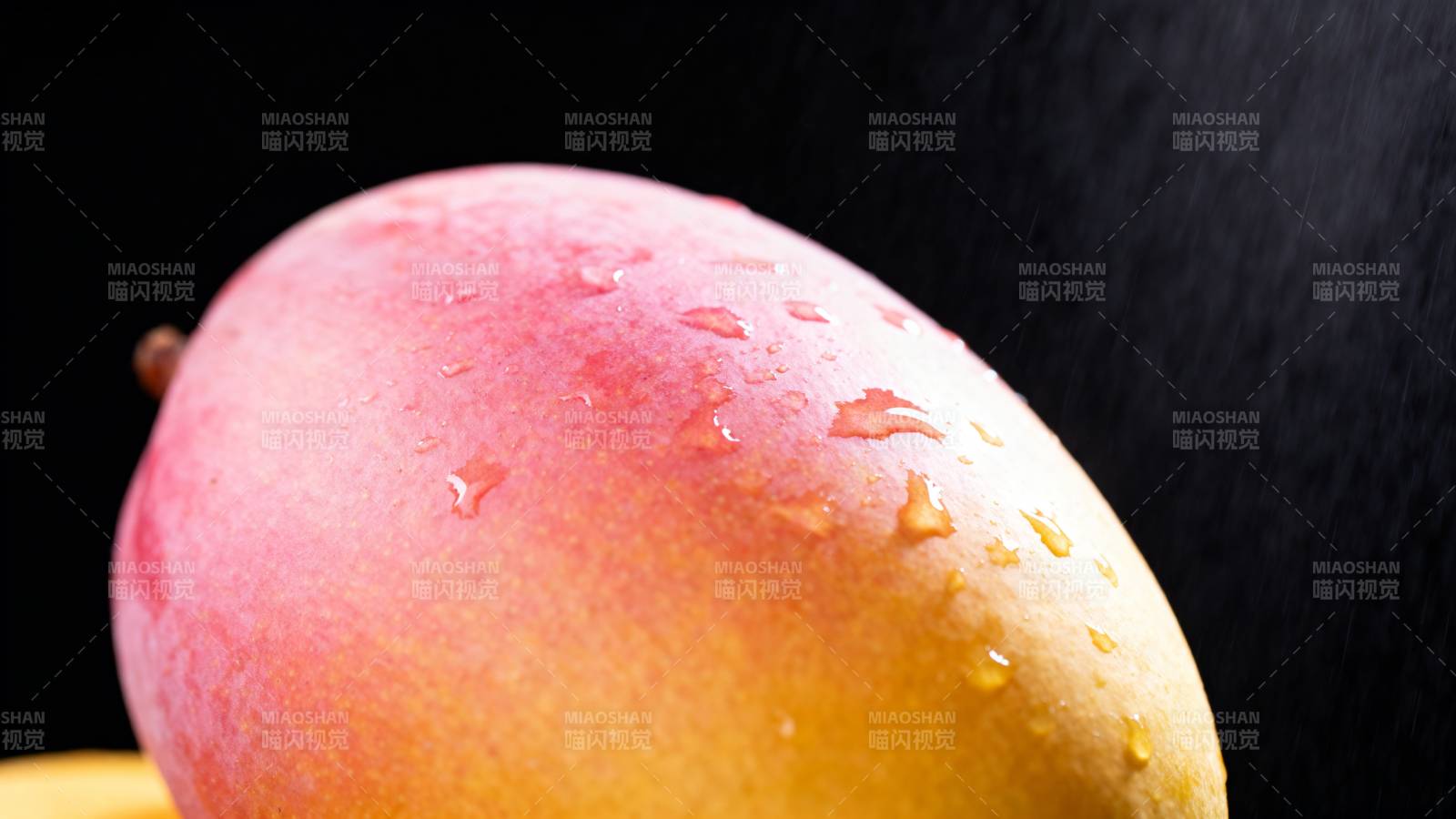 水珠芒果特写图片