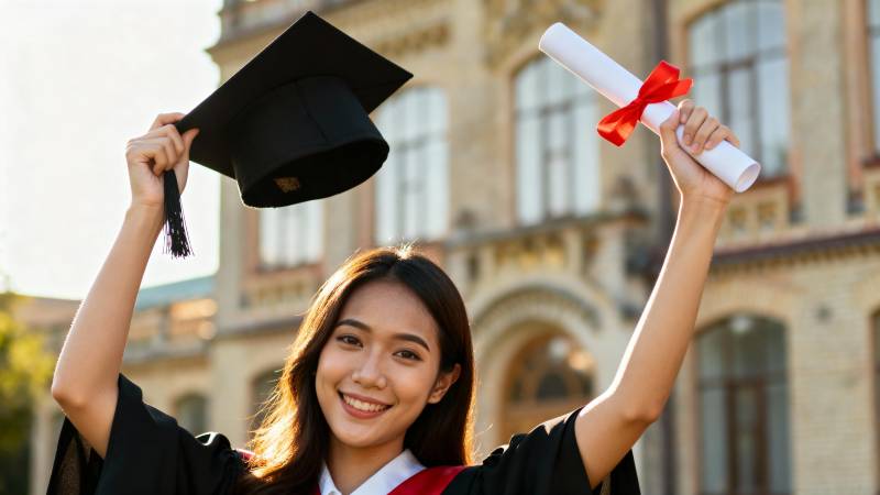 毕业喜悦瞬间图片