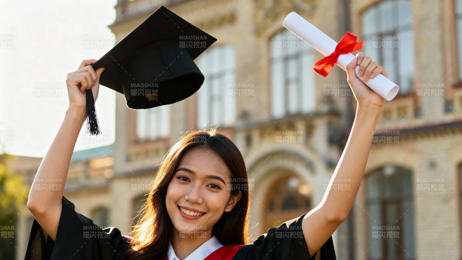 毕业喜悦瞬间图片