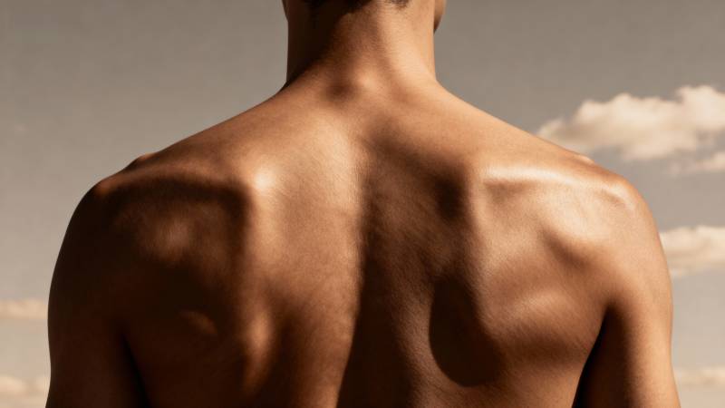 背影沐浴阳光图片