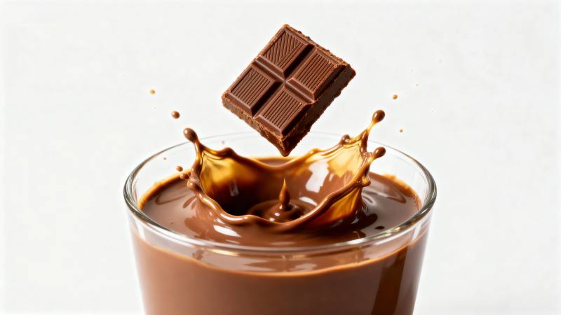 巧克力溅起瞬间图片