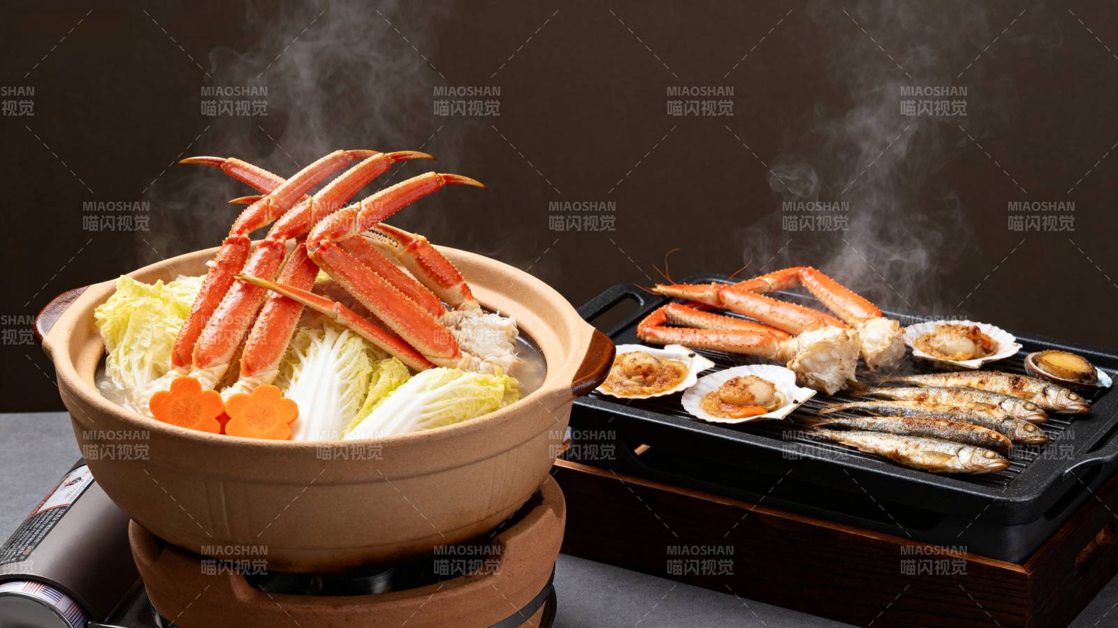 海鲜火锅盛宴图片