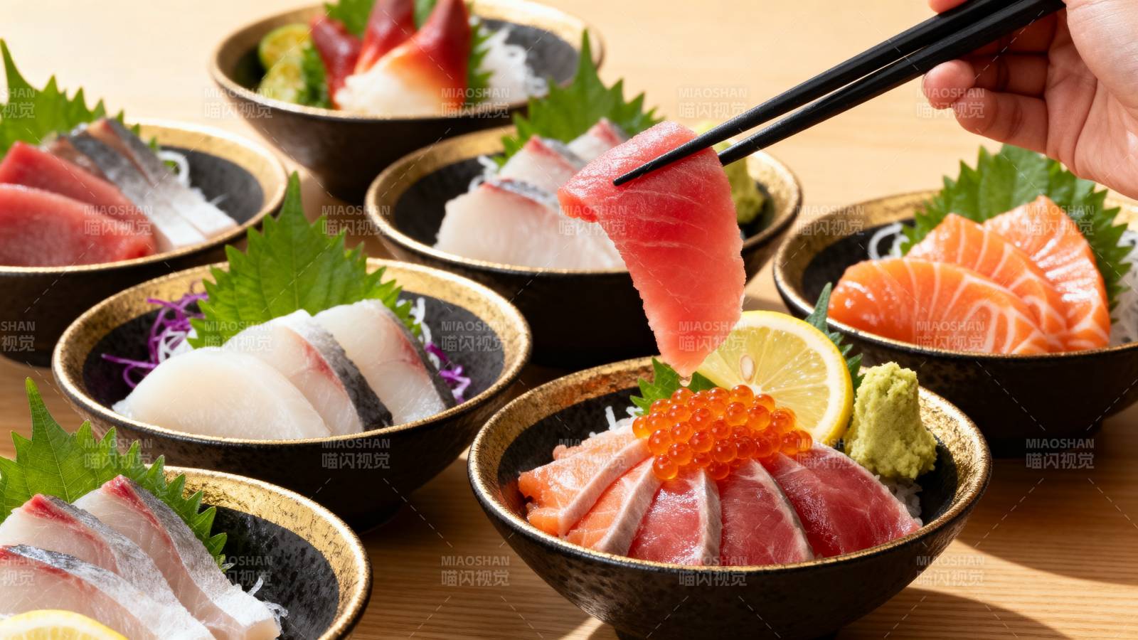 精致刺身拼盘图片