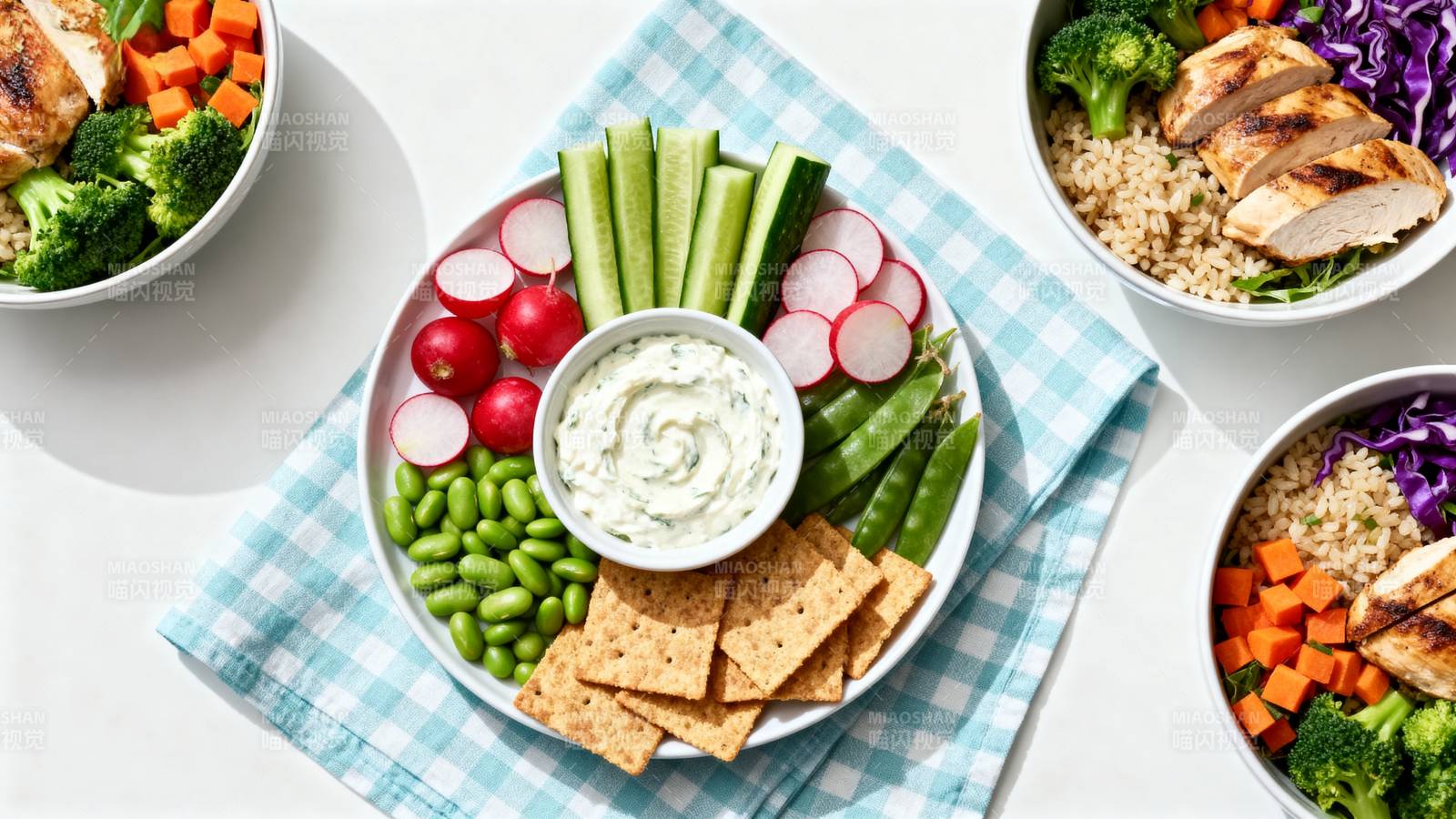 健康轻食拼盘图片