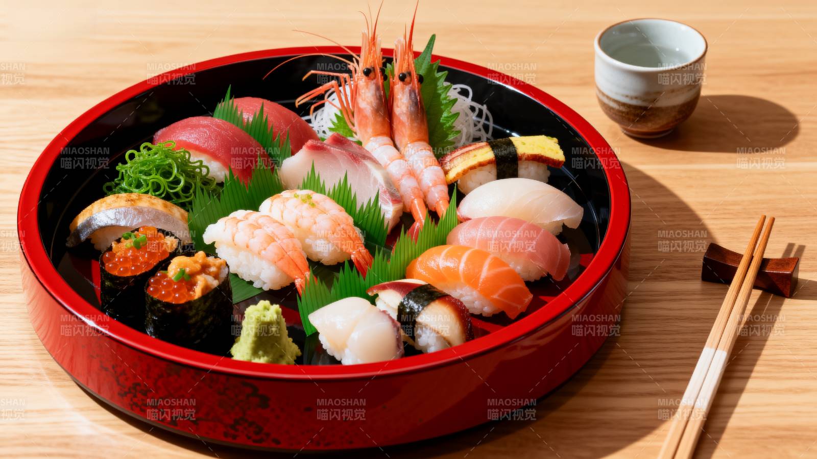 精致寿司拼盘图片