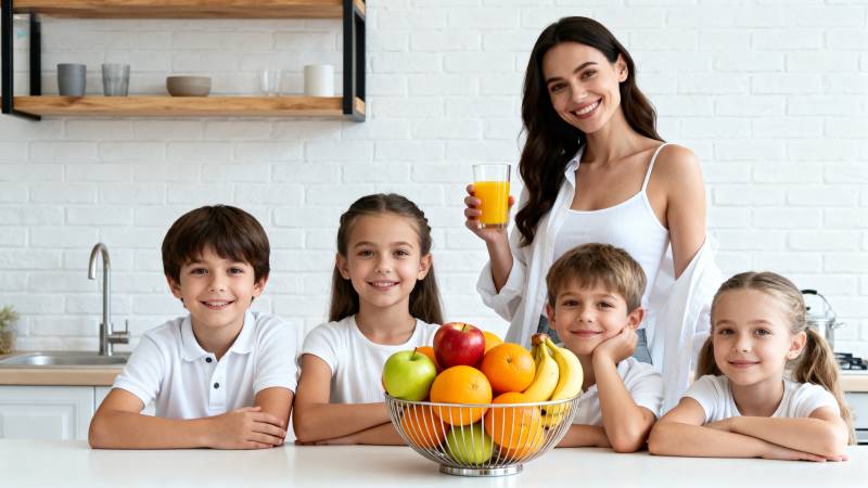 幸福家庭厨房时光图片