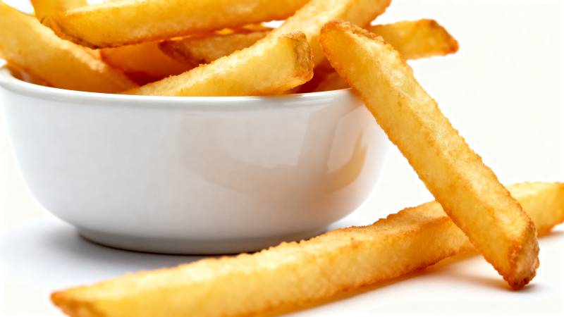 金黄薯条诱人美味图片