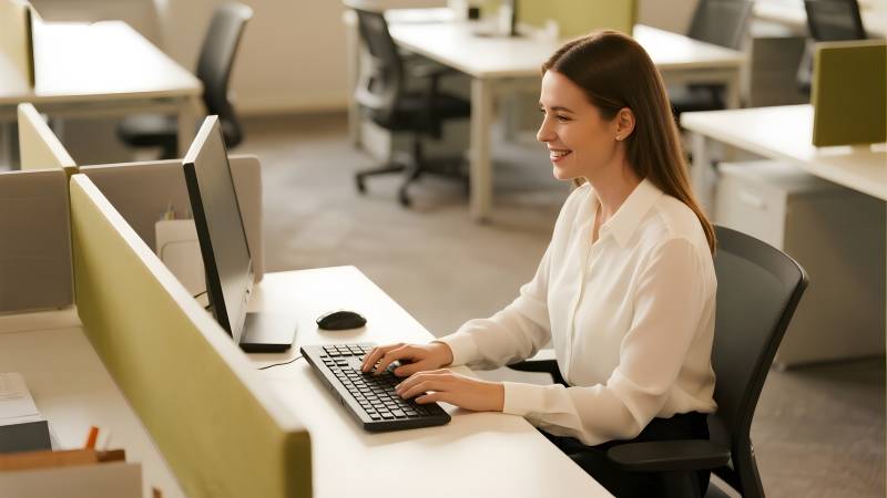 办公室里的专注工作图片