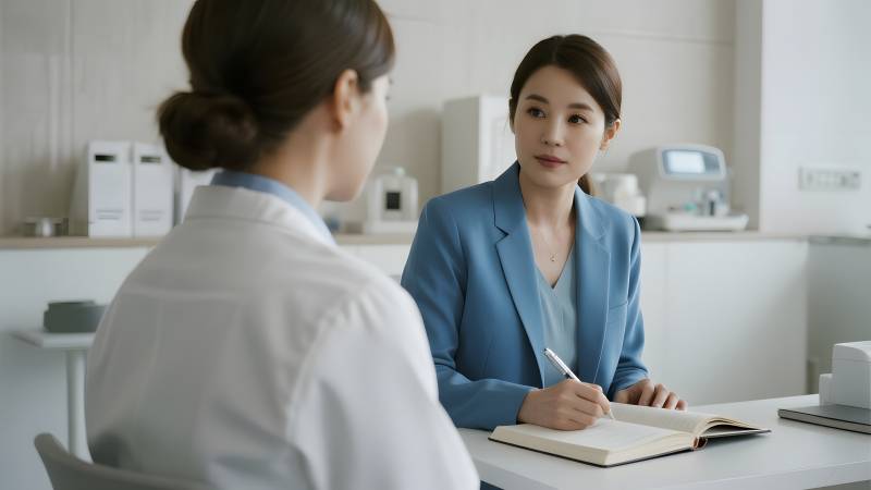 医生与患者交谈图片