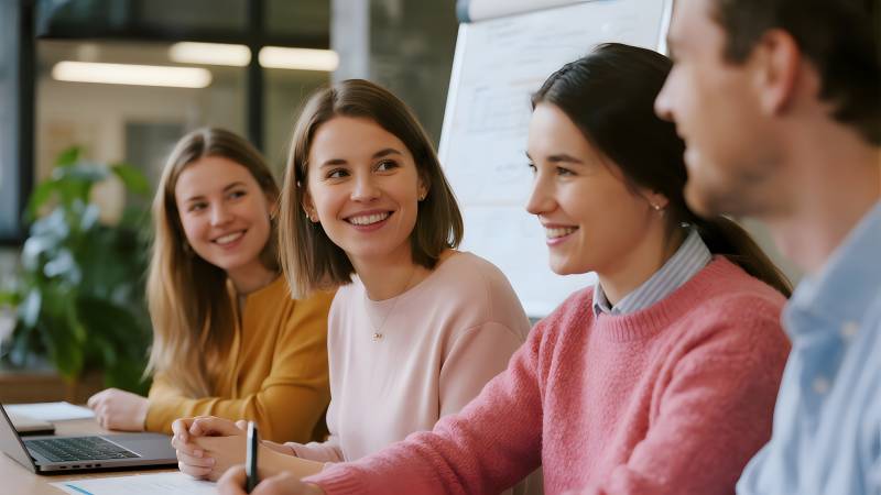 团队协作会议中图片