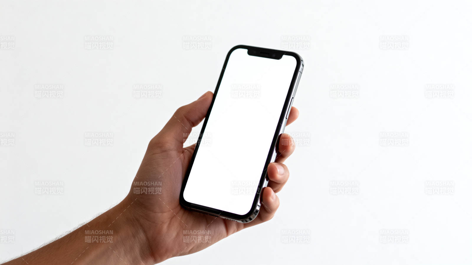手持空白手机图片