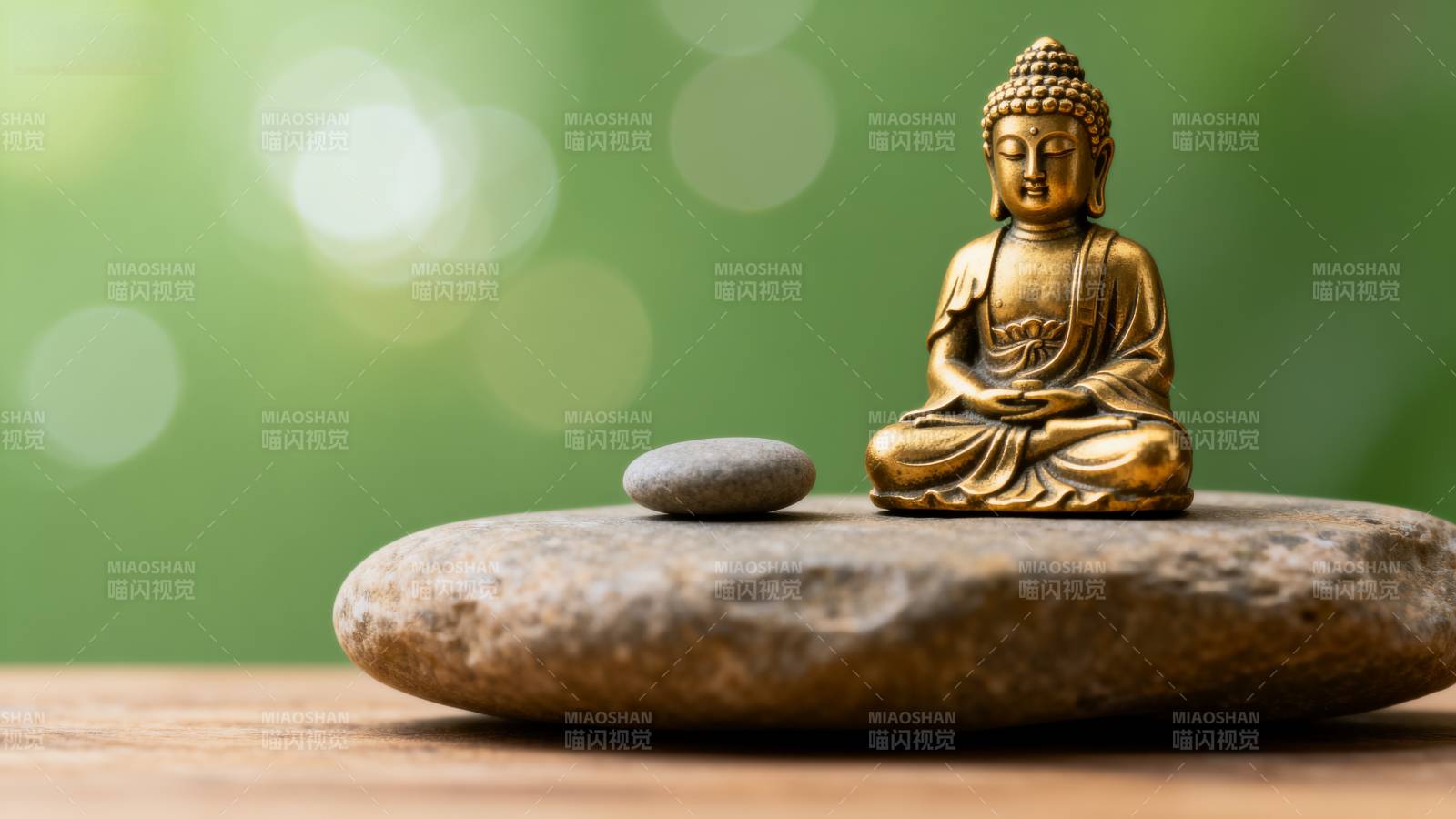 禅意静坐佛像图片