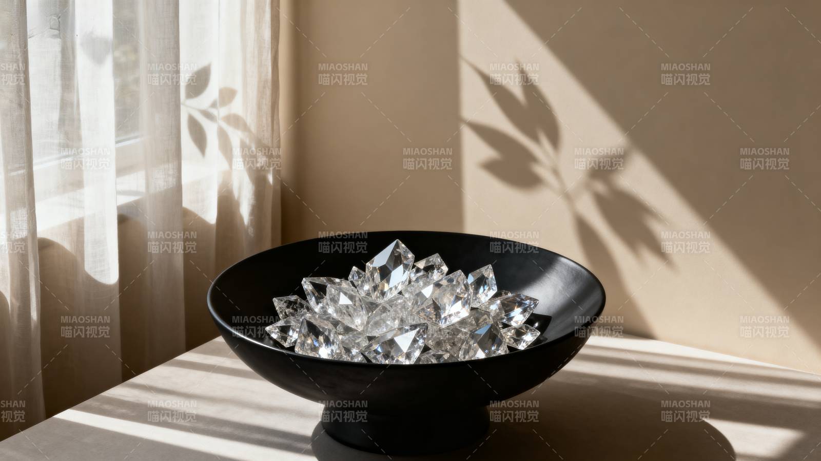 晶莹剔透的水晶花图片