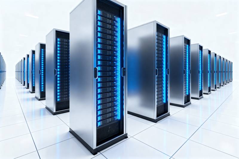 数据中心机柜阵列图片