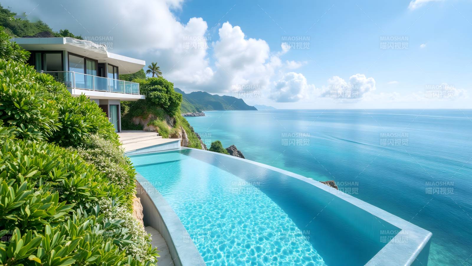 海景泳池别墅图片