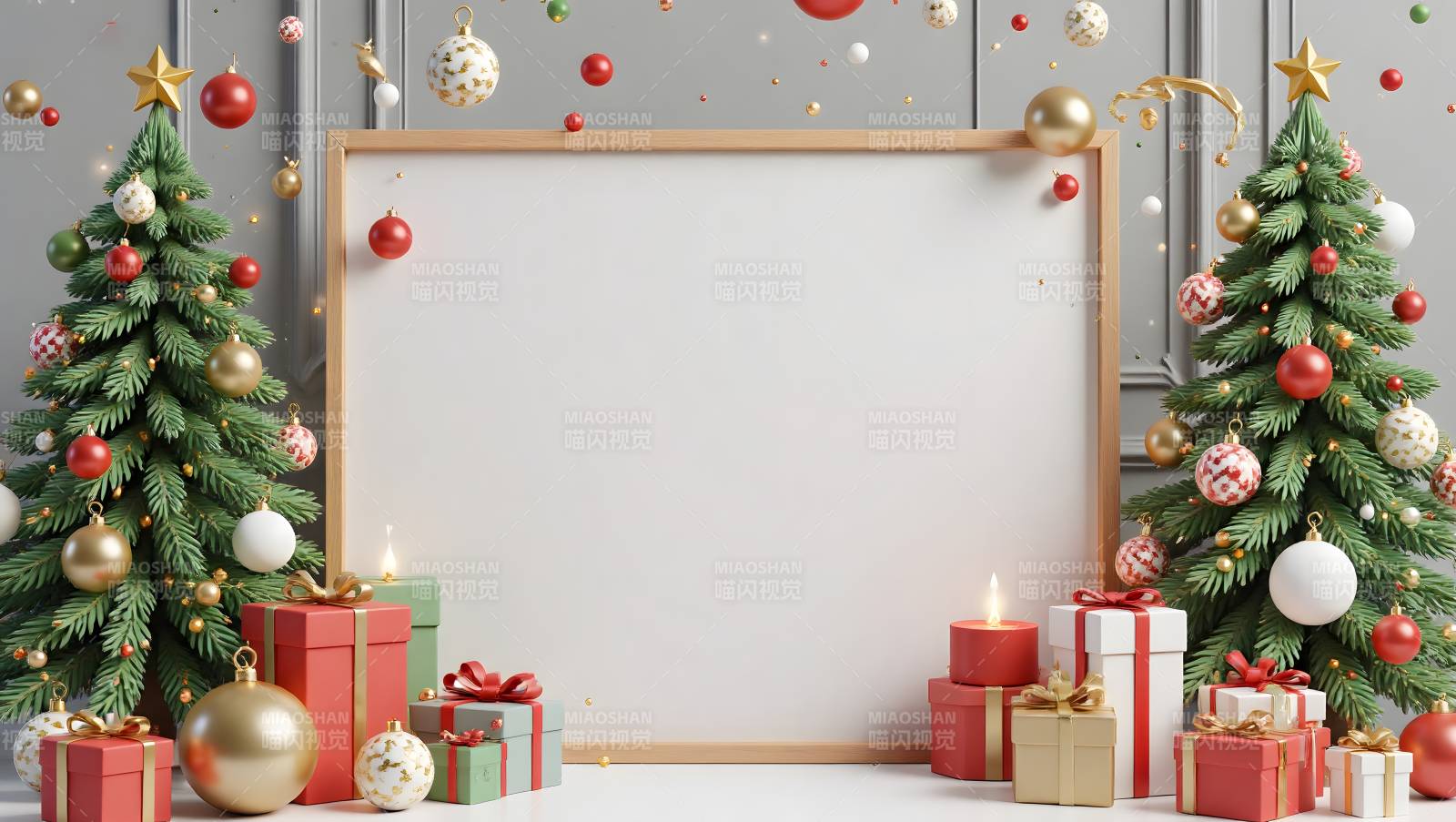 圣诞装饰与礼物图片