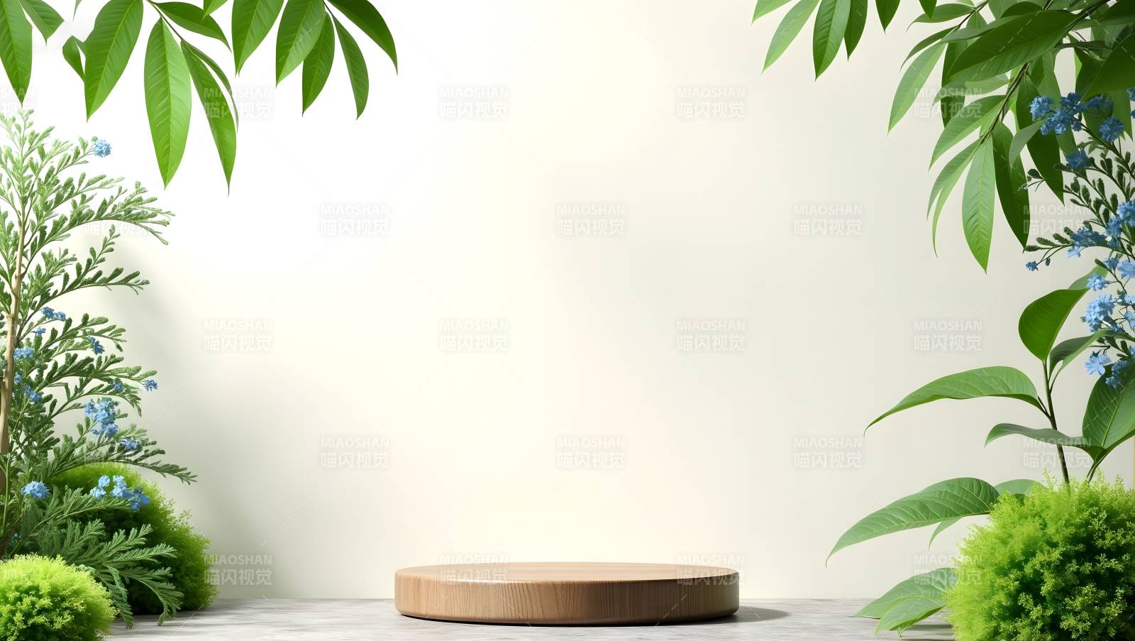 绿意盎然的自然角落图片