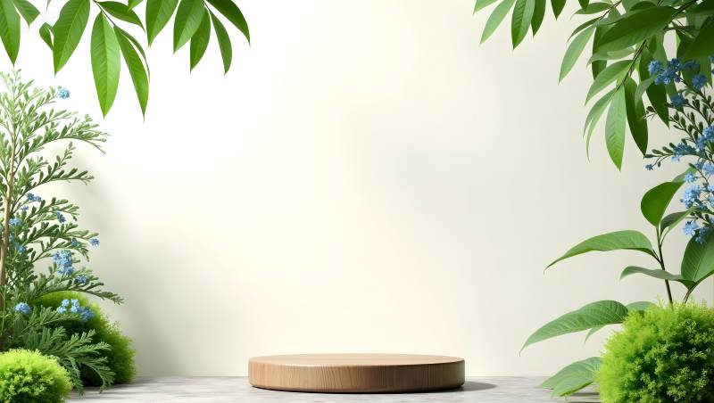 绿意盎然的自然角落图片