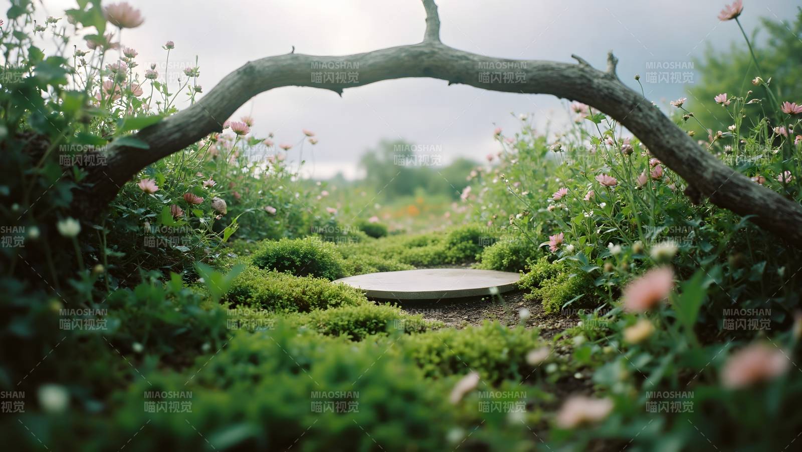 花园小径静谧景图片
