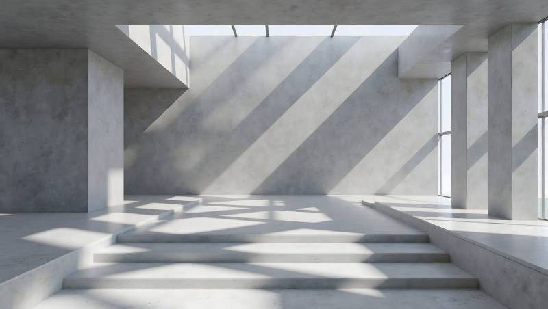 光影交错的现代空间图片