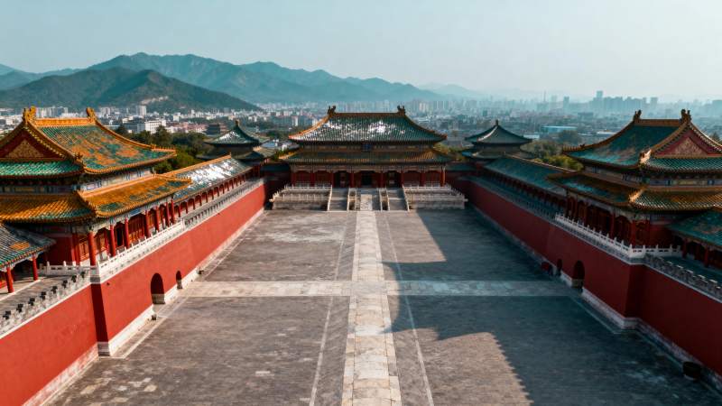 故宫庭院风光图片