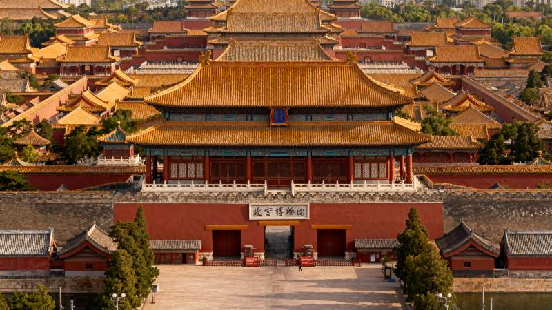 故宫金顶辉煌图片