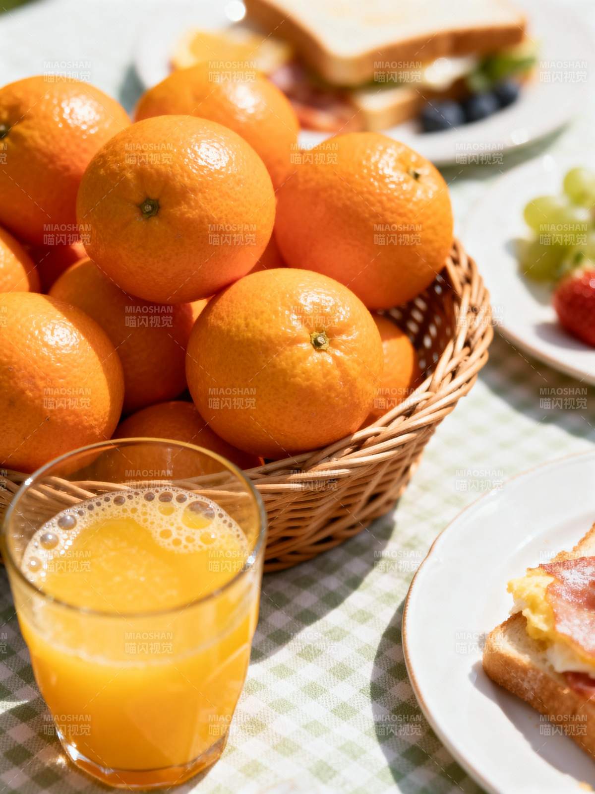 橙香早餐时光图片