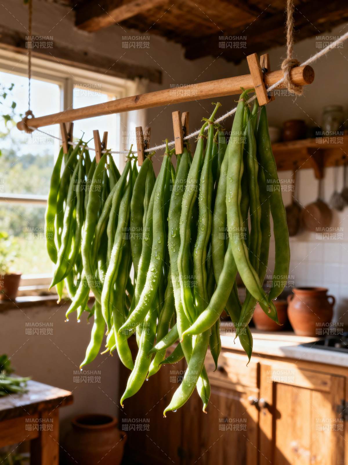 豆角自然风干图片