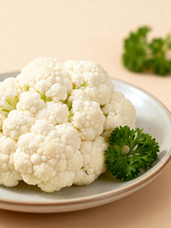 新鲜花椰菜配香菜图片