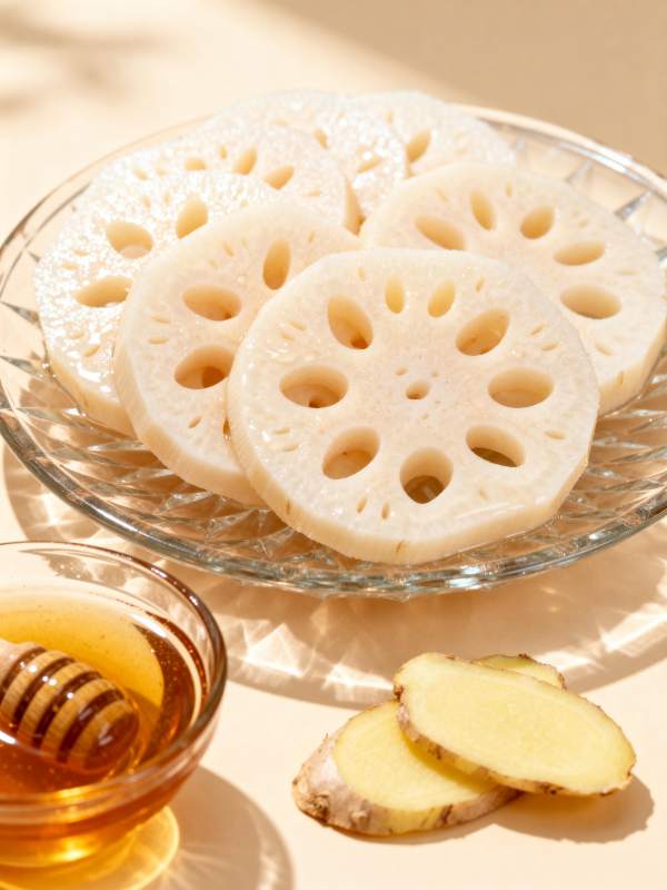 莲藕蜂蜜姜片图片