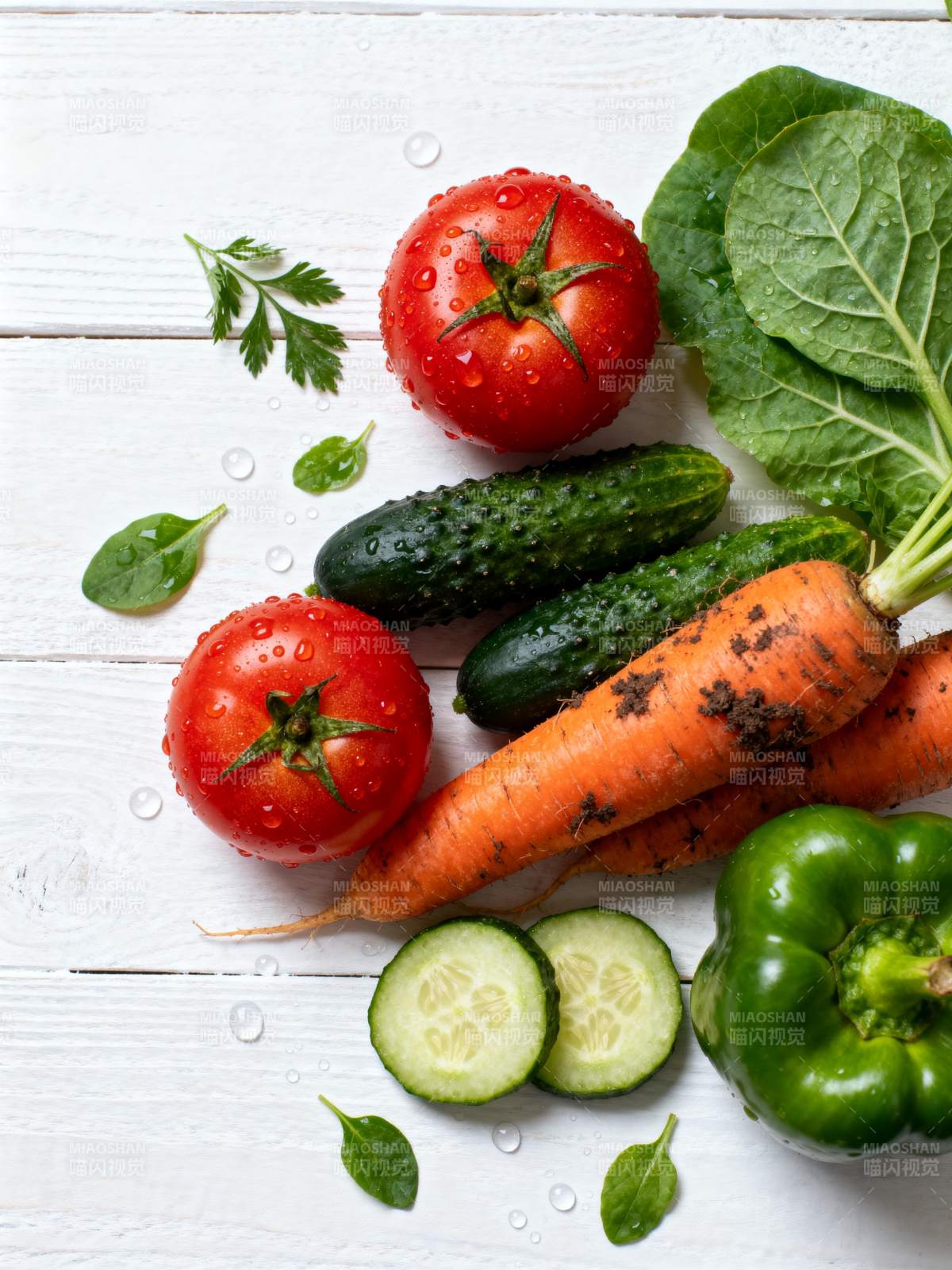 新鲜蔬菜拼盘图片