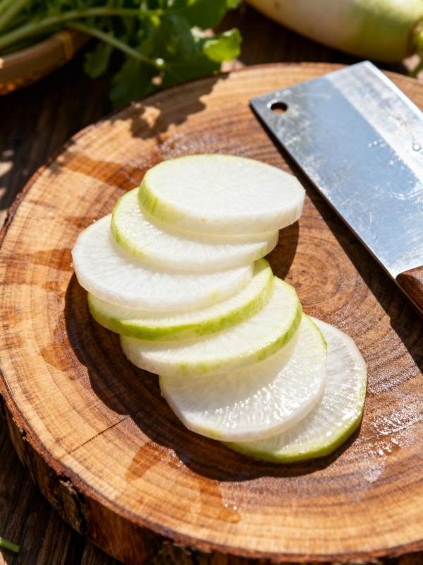 切片白萝卜图片