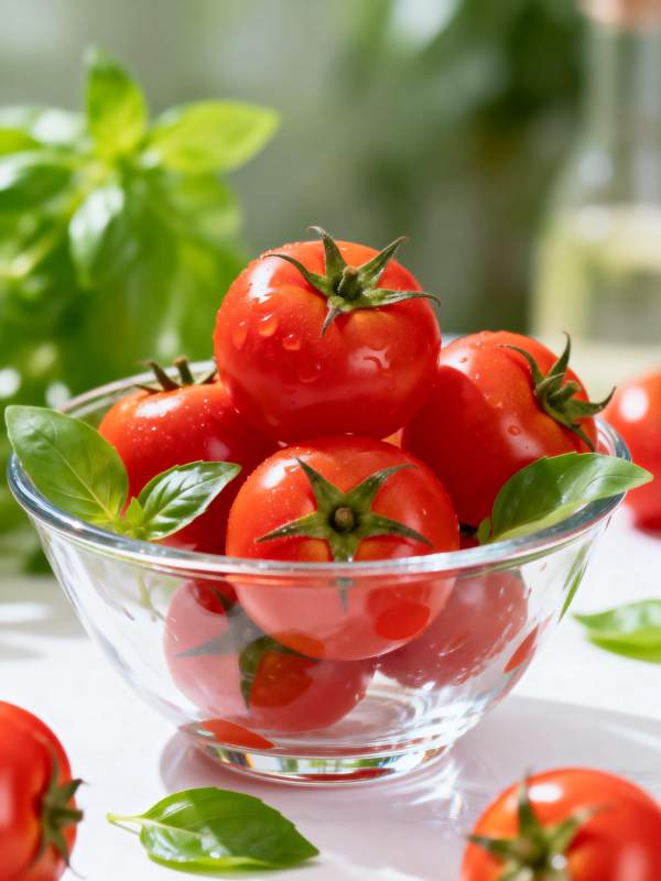 鲜红樱桃番茄图片