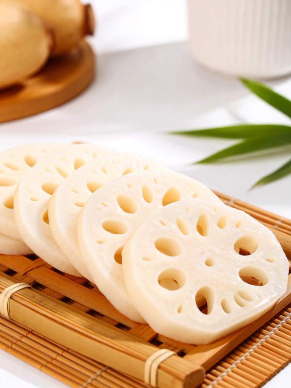 莲藕切片摆盘图片
