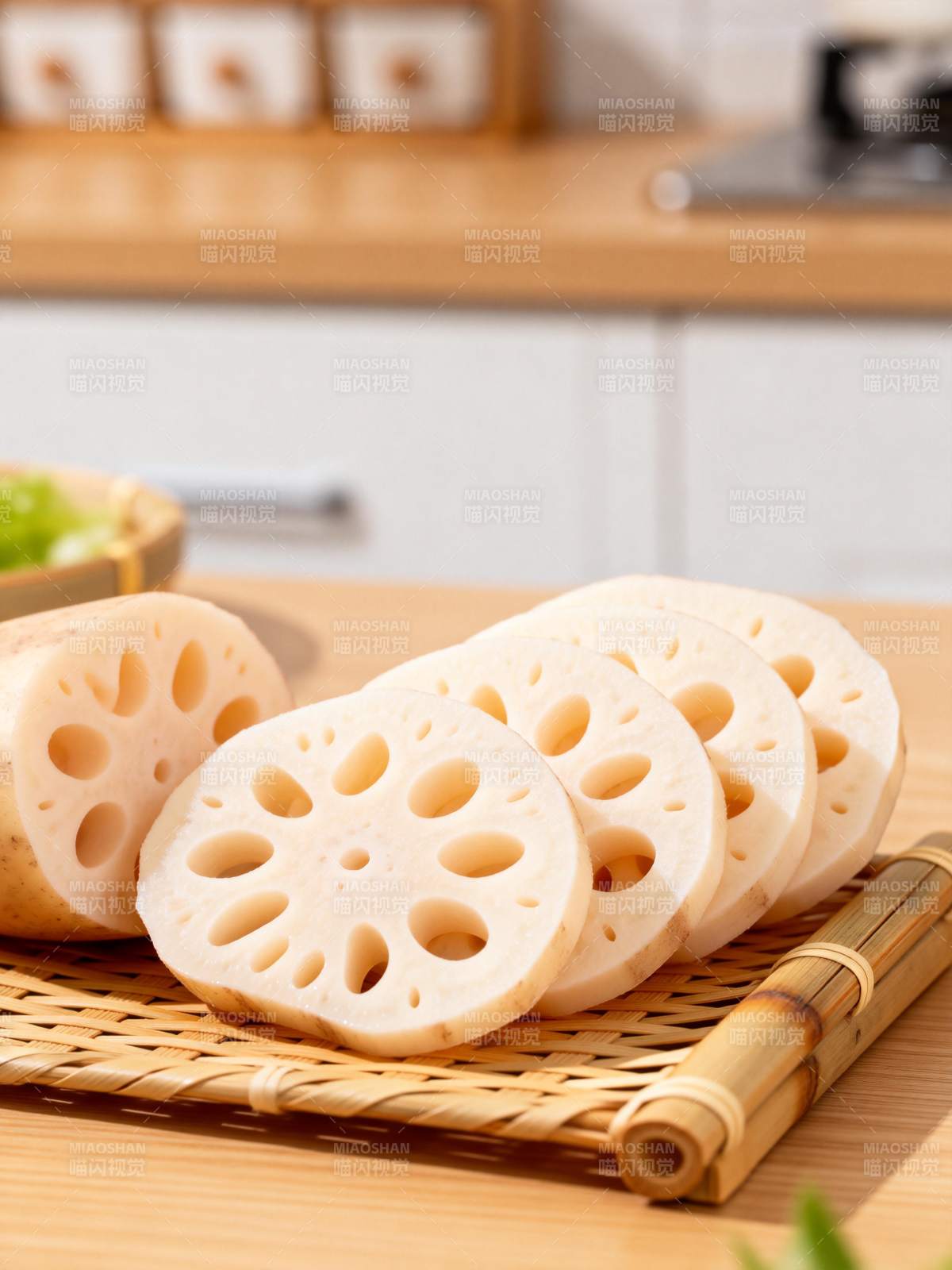 莲藕切片摆盘图片