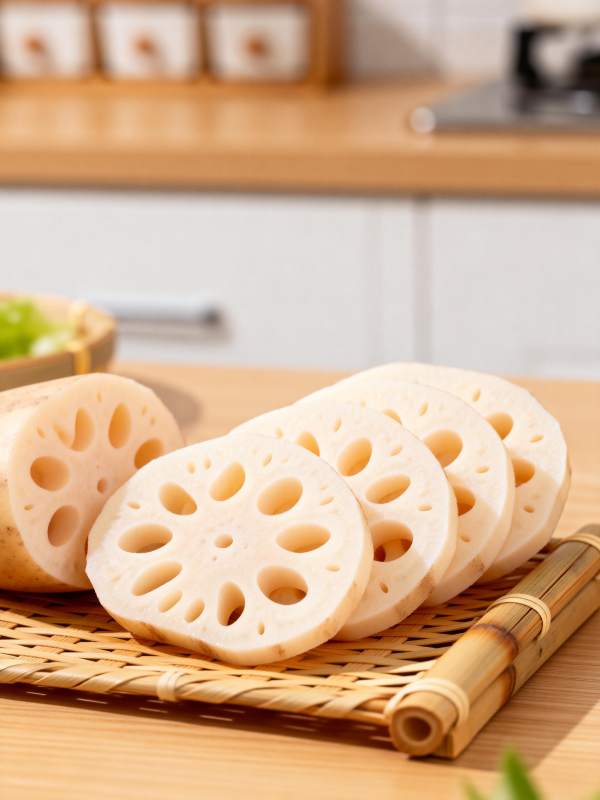 莲藕切片摆盘图片