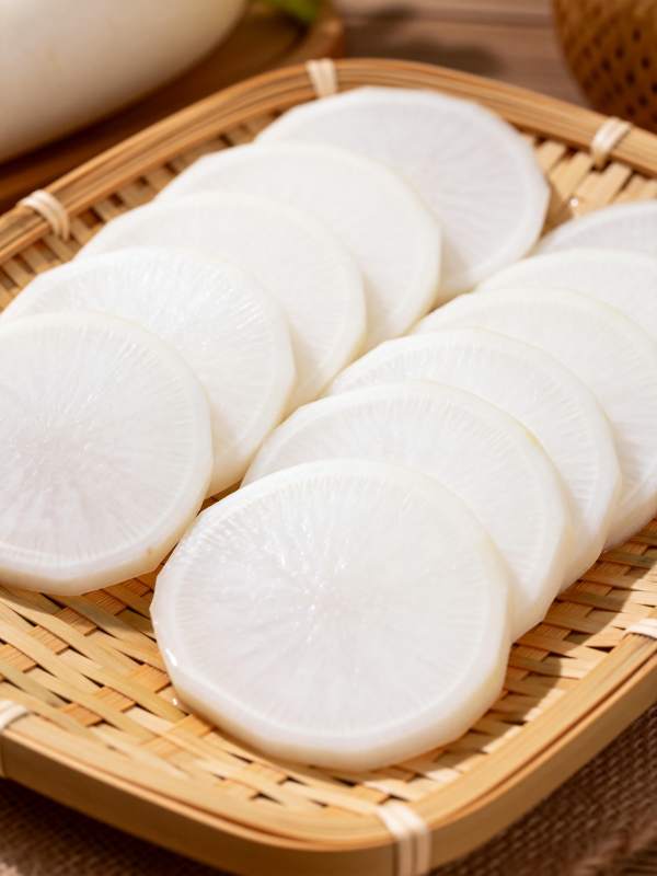 白萝卜片摆盘图片