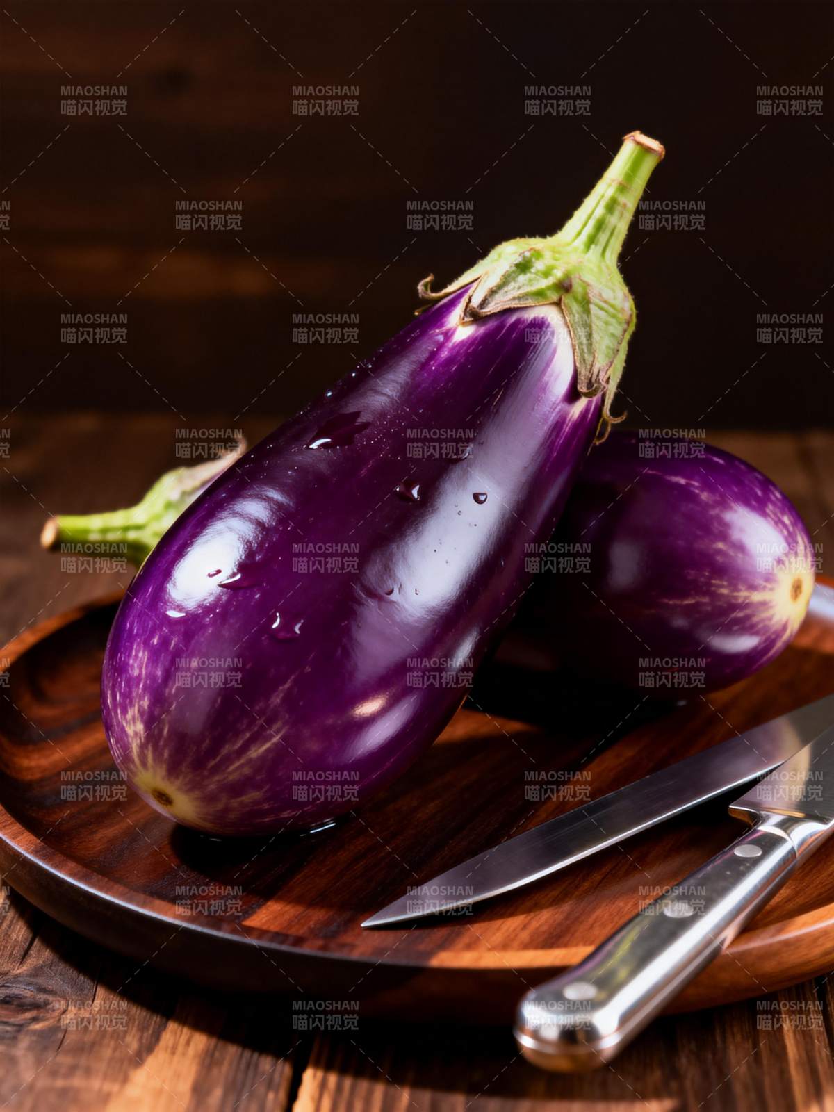 紫茄静物图图片