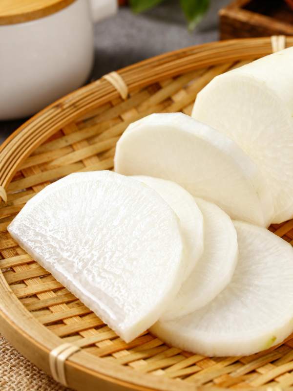 白萝卜切片图片