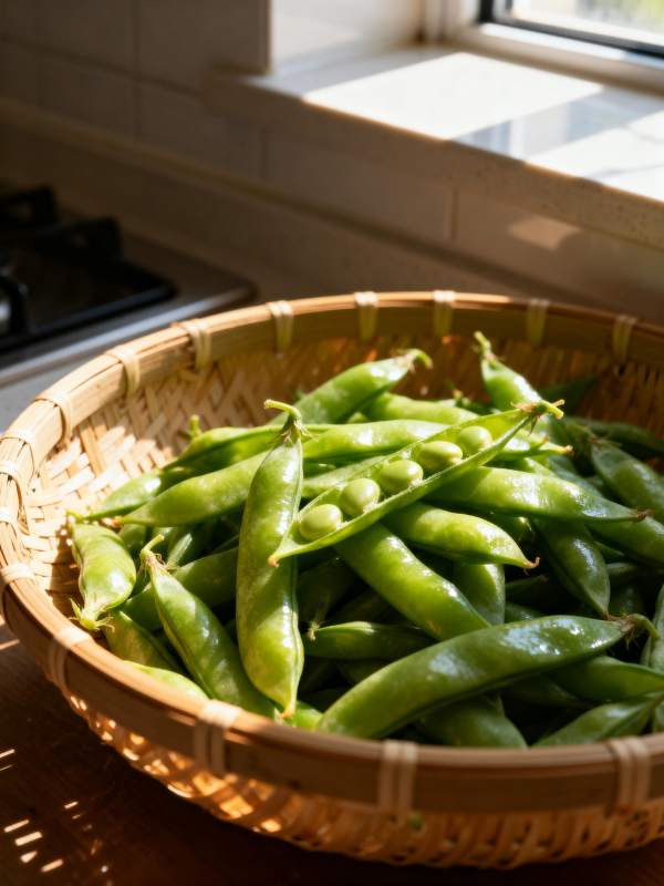 新鲜豌豆荚图片
