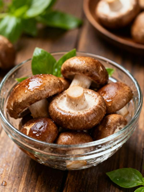 鲜美香菇特写图片