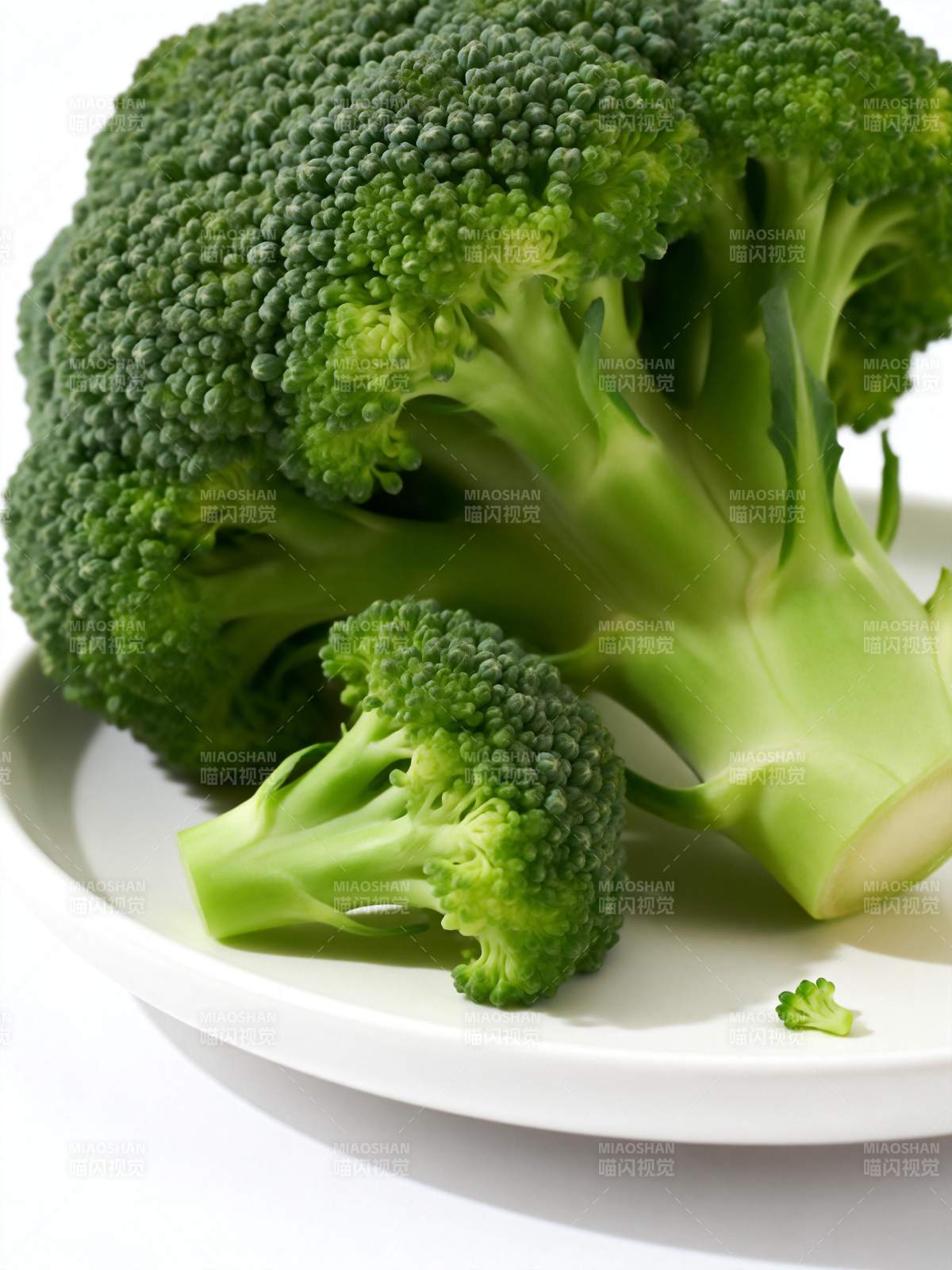 新鲜西兰花特写图片