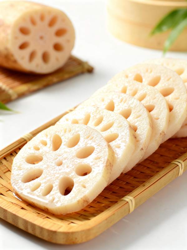 莲藕切片摆盘图片