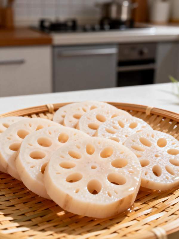 莲藕切片摆盘图片