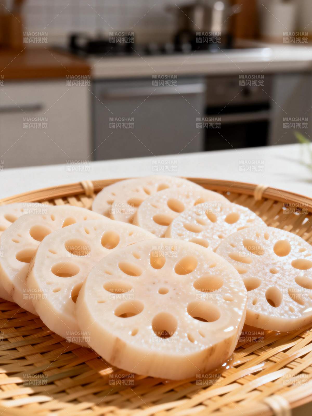 莲藕切片摆盘图片