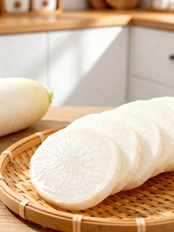 白萝卜切片摆盘图片