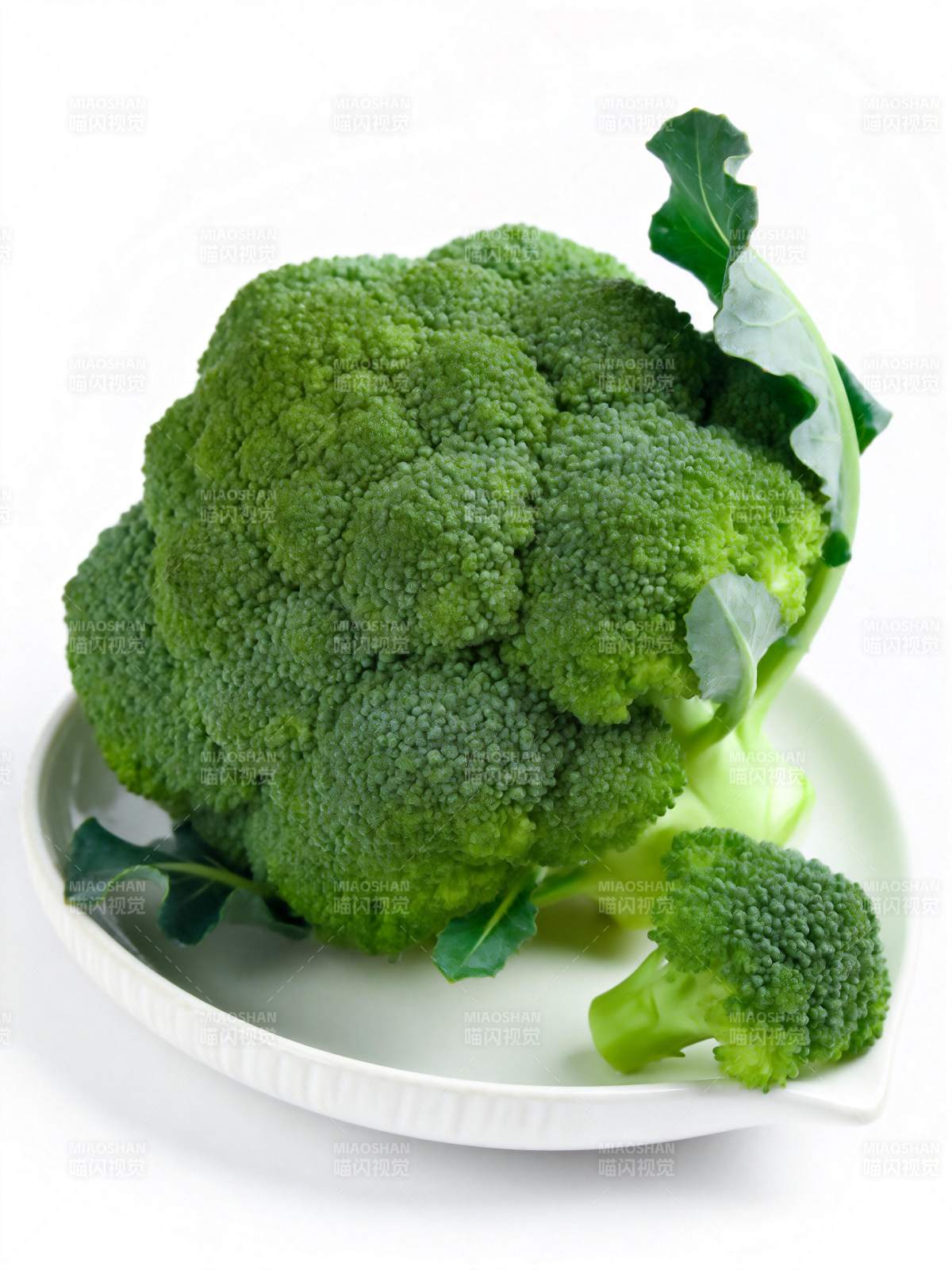 新鲜西兰花特写图片