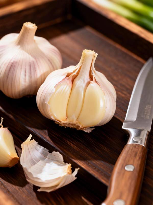 蒜香四溢 刀光闪烁图片